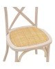 Καρέκλα Dylon white wash ξύλο οξιάς-έδρα φυσικό rattan 48x52x89εκ Υλικό: BEECH WOOD - RATTAN 263-000021