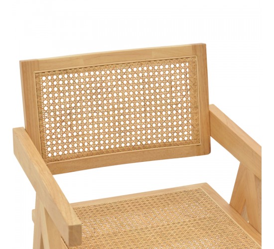 Πολυθρόνα Winslow φυσικό rubberwood 52x59x79εκ Υλικό: RUBBER WOOD - RATTAN 263-000022 Πολυθρόνα Winslow φυσικό rubberwood 52x59x79εκ Υλικό: RUBBER WOOD - RATTAN 263-000022