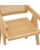 Πολυθρόνα Kalen φυσικό rubberwood 52x59x79εκ Υλικό: RUBBER WOOD - RATTAN 263-000022