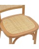 Καρέκλα Kalliope φυσικό ξύλο οξιάς-φυσικό rattan 45x50x89εκ Υλικό: BEECH-RATTAN 263-000027