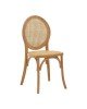 Καρέκλα Camil φυσικό ξύλο οξιάς-φυσικό rattan 45x50x94εκ Υλικό: BEECH-RATTAN 263-000030