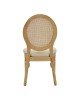 Καρέκλα Canco φυσικό rubberwood-φυσικό rattan 50x55x98εκ Υλικό: RUBBERWOOD-RATTAN-FABRIC CUSHION 263-000032