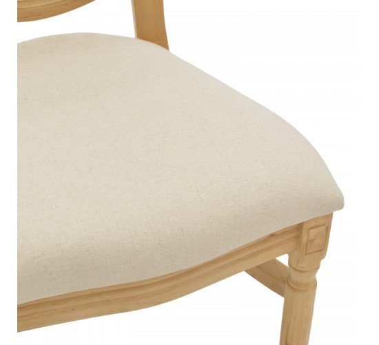 Καρέκλα Canco φυσικό rubberwood-φυσικό rattan 50x55x98εκ Υλικό: RUBBERWOOD-RATTAN-FABRIC CUSHION 263-000032
