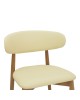 Καρέκλα Ubene rubberwood και pu σε καρυδί και μπεζ απόχρωση 46x58x79εκ Υλικό: RUBBERWOOD - PU 263-000052 Καρέκλα Ubene rubberwood και pu σε καρυδί και μπεζ απόχρωση 46x58x79εκ Υλικό: RUBBERWOOD - PU 263-000052