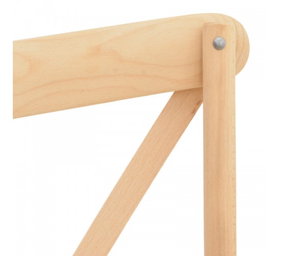 Καρέκλα Dylon στοιβαζόμενη ξύλο οξιάς-rattan άβαφη 48x52x89εκ Υλικό: BEACH WOOD - RATTAN 263-000056