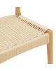 Καρέκλα Karlinda ξύλο οξιάς-έδρα σχοινί σε φυσική απόχρωση 47.5x55x81εκ Υλικό: BEECH WOOD - ROPE 263-000061