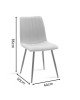Καρέκλα Noor σάπιο μήλο βελούδο-πόδι φυσικό μέταλλο 44x55x86εκ Υλικό: METAL - VELVET FABRIC 264-000015
