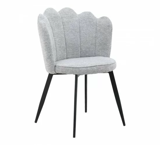 Καρέκλα Rosalia γκρι ύφασμα-πόδι μαύρο μέταλλο 57x52x80εκ Υλικό: METAL - FABRIC 264-000025 Καρέκλα Rosalia γκρι ύφασμα-πόδι μαύρο μέταλλο 57x52x80εκ Υλικό: METAL - FABRIC 264-000025