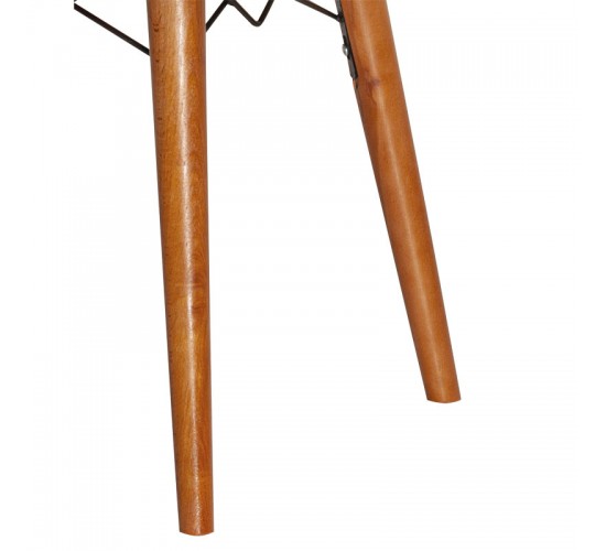 Καρέκλα Nevis I ανθρακί antique ύφασμα-καρυδί πόδι Υλικό: FABRIC - METAL - WOOD 266-000006