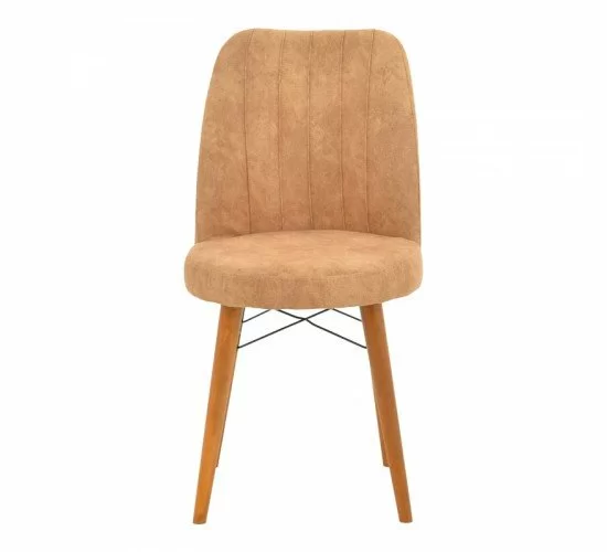 Καρέκλα Nevis I antique καφέ ύφασμα-καρυδί πόδι Υλικό: FABRIC - METAL - WOOD 266-000016 Καρέκλα Nevis I antique καφέ ύφασμα-καρυδί πόδι Υλικό: FABRIC - METAL - WOOD 266-000016