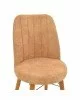 Καρέκλα Nevis I antique καφέ ύφασμα-καρυδί πόδι Υλικό: FABRIC - METAL - WOOD 266-000016 Καρέκλα Nevis I antique καφέ ύφασμα-καρυδί πόδι Υλικό: FABRIC - METAL - WOOD 266-000016