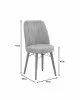 Καρέκλα Nevis I antique καφέ ύφασμα-καρυδί πόδι Υλικό: FABRIC - METAL - WOOD 266-000016 Καρέκλα Nevis I antique καφέ ύφασμα-καρυδί πόδι Υλικό: FABRIC - METAL - WOOD 266-000016