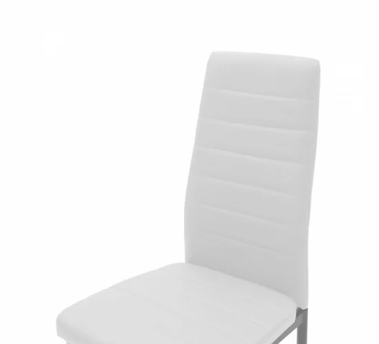 Καρέκλα Parker μέταλλο-PU λευκό-γκρι πόδι 42x48x98εκ Υλικό: METAL.PU 270-000001 Καρέκλα Parker μέταλλο-PU λευκό-γκρι πόδι 42x48x98εκ Υλικό: METAL.PU 270-000001