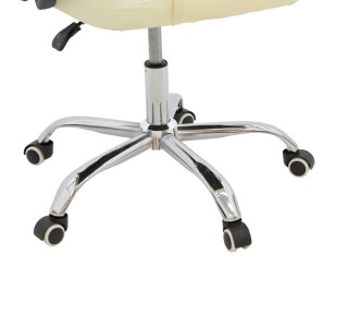 Καρέκλα γραφείου διευθυντή Kardi μπεζ pu 66x64x117εκ Υλικό: PU 270-000023