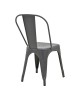 Καρέκλα Utopia μέταλλο σε ανθρακί απόχρωση 44x44x85εκ Υλικό: METAL 270-000028