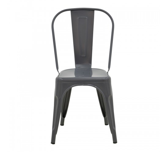 Καρέκλα Utopia μέταλλο σε ανθρακί απόχρωση 44x44x85εκ Υλικό: METAL 270-000028