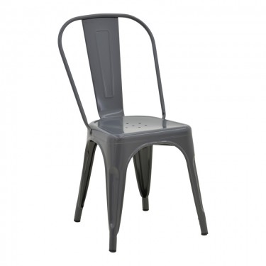 Καρέκλα Utopia μέταλλο σε ανθρακί απόχρωση 44x44x85εκ Υλικό: METAL 270-000028