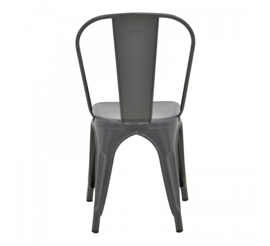 Καρέκλα Utopia μέταλλο σε ανθρακί απόχρωση 44x44x85εκ Υλικό: METAL 270-000028