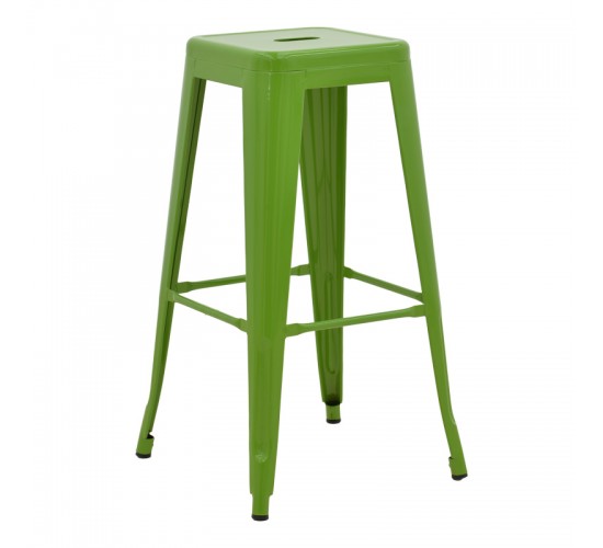 Σκαμπό μπαρ Utopia μέταλλο σε πράσινη απόχρωση 42x42x76εκ Υλικό: METAL 270-000029