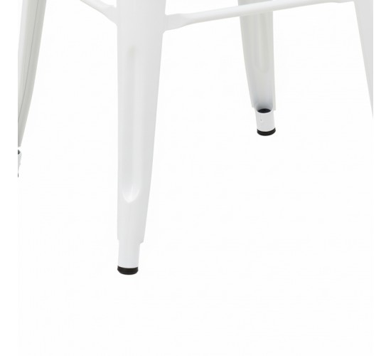 Σκαμπό Utopia μέταλλο σε λευκή ματ απόχρωση 30x30x45εκ Υλικό: METAL 270-000051