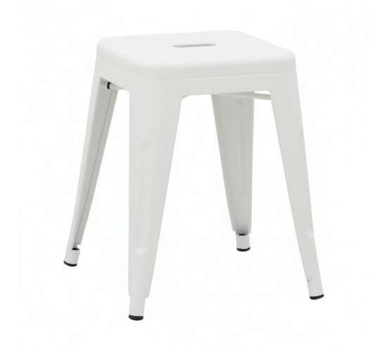 Σκαμπό Utopia μέταλλο σε λευκή ματ απόχρωση 30x30x45εκ Υλικό: METAL 270-000051