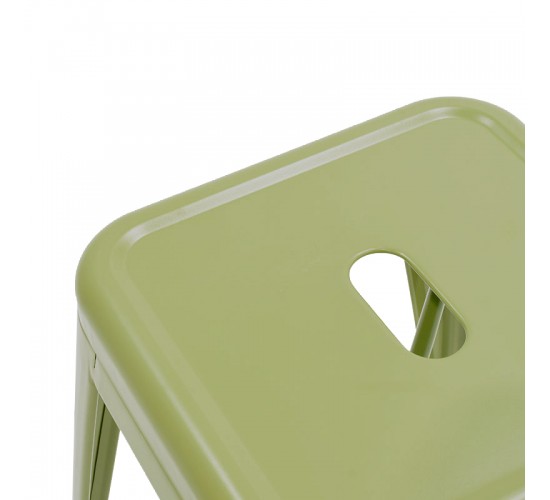 Σκαμπό μπαρ Utopia μέταλλο σε λαδί απόχρωση 42x42x76εκ Υλικό: METAL 270-000056