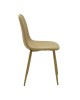 Καρέκλα Bella μπεζ ύφασμα με μεταλλικό πόδι σε φυσική απόχρωση 43.5x52x89εκ Υλικό: FABRIC - METAL 270-000059