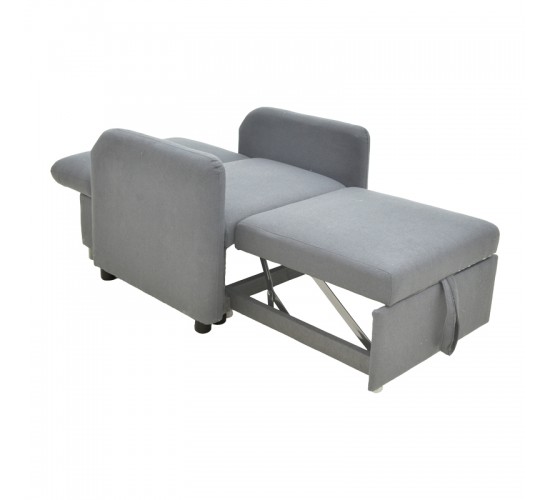 Πολυθρόνα-κρεβάτι Flexa ύφασμα γκρι 85x92x84εκ Υλικό: PINE AND PLY WOOD  FRAME -FABRIC - PLASTIC LEGS 272-000005