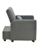 Πολυθρόνα-κρεβάτι Flexa ύφασμα γκρι 85x92x84εκ Υλικό: PINE AND PLY WOOD  FRAME -FABRIC - PLASTIC LEGS 272-000005