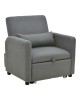 Πολυθρόνα-κρεβάτι Flexa ύφασμα γκρι 85x92x84εκ Υλικό: PINE AND PLY WOOD  FRAME -FABRIC - PLASTIC LEGS 272-000005