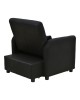 Πολυθρόνα-κρεβάτι Flexa ύφασμα μαύρο 85x92x84εκ Υλικό: PINE AND PLY WOOD  FRAME -FABRIC - PLASTIC LEGS 272-000006