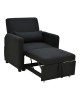 Πολυθρόνα-κρεβάτι Flexa ύφασμα μαύρο 85x92x84εκ Υλικό: PINE AND PLY WOOD  FRAME -FABRIC - PLASTIC LEGS 272-000006
