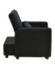 Πολυθρόνα-κρεβάτι Flexa ύφασμα μαύρο 85x92x84εκ Υλικό: PINE AND PLY WOOD  FRAME -FABRIC - PLASTIC LEGS 272-000006