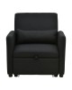Πολυθρόνα-κρεβάτι Flexa ύφασμα μαύρο 85x92x84εκ Υλικό: PINE AND PLY WOOD  FRAME -FABRIC - PLASTIC LEGS 272-000006