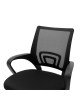 Καρέκλα γραφείου εργασίας Berto I ύφασμα mesh μαύρο 56x47x85-95εκ Υλικό: MESH FABRIC - PP BASE 274-000001