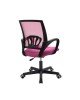 Καρέκλα γραφείου εργασίας Berto I ύφασμα mesh ροζ 56x47x85-95εκ Υλικό: MESH FABRIC - PP BASE 274-000002