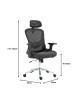 Καρέκλα γραφείου εργασίας Mergi μαύρο mesh 62x63x120εκ Υλικό: MESH - PU 275-000019 Καρέκλα γραφείου εργασίας Mergi μαύρο mesh 62x63x120εκ Υλικό: MESH - PU 275-000019