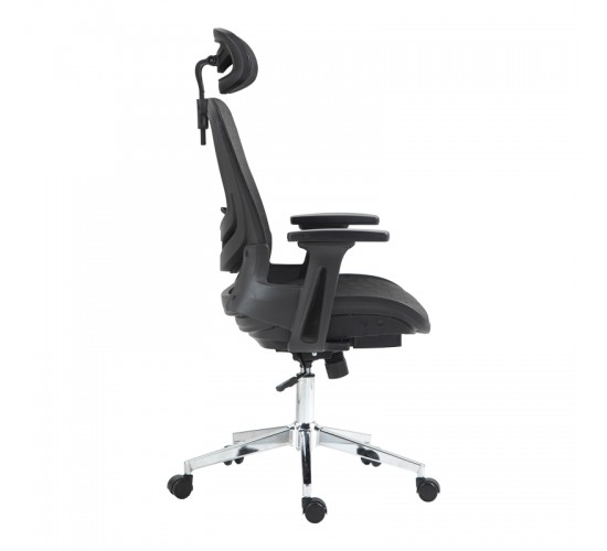 Καρέκλα γραφείου εργασίας Mergi μαύρο mesh 62x63x120εκ Υλικό: MESH - PU 275-000019 Καρέκλα γραφείου εργασίας Mergi μαύρο mesh 62x63x120εκ Υλικό: MESH - PU 275-000019
