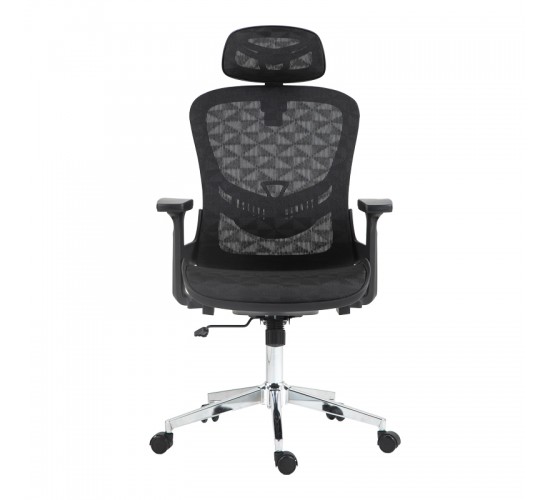 Καρέκλα γραφείου εργασίας Mergi μαύρο mesh 62x63x120εκ Υλικό: MESH - PU 275-000019 Καρέκλα γραφείου εργασίας Mergi μαύρο mesh 62x63x120εκ Υλικό: MESH - PU 275-000019