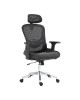 Καρέκλα γραφείου εργασίας Mergi μαύρο mesh 62x63x120εκ Υλικό: MESH - PU 275-000019 Καρέκλα γραφείου εργασίας Mergi μαύρο mesh 62x63x120εκ Υλικό: MESH - PU 275-000019