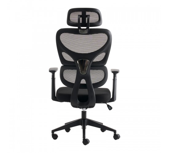 Καρέκλα γραφείου διευθυντή Cadrey mesh μαύρο 67x64x120-128εκ Υλικό: FABRIC MESH - ALUMINIUM 275-000023