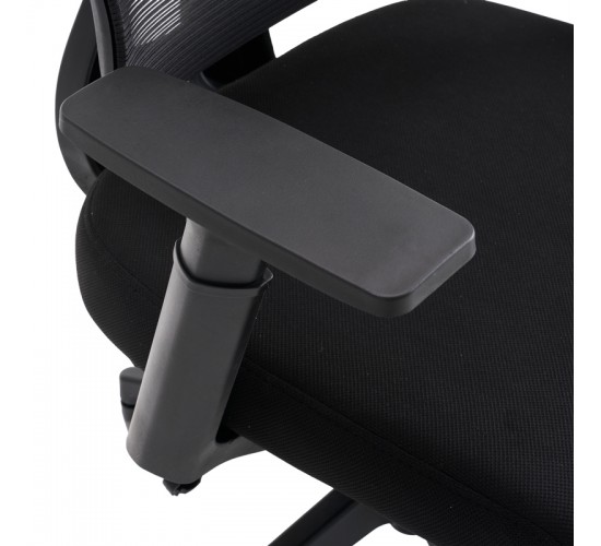 Καρέκλα γραφείου διευθυντή Cadrey mesh μαύρο 67x64x120-128εκ Υλικό: FABRIC MESH - ALUMINIUM 275-000023