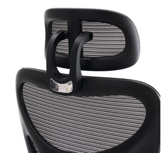 Καρέκλα γραφείου διευθυντή Cadrey mesh μαύρο 67x64x120-128εκ Υλικό: FABRIC MESH - ALUMINIUM 275-000023