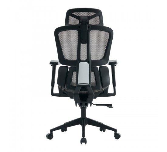 Καρέκλα γραφείου εργασίας ErgoFlow μαύρο-γκρι 73x64x112-135εκ Υλικό: MESH - Nylon 275-000024