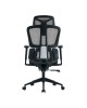 Καρέκλα γραφείου εργασίας ErgoFlow μαύρο-γκρι 73x64x112-135εκ Υλικό: MESH - Nylon 275-000024