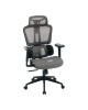 Καρέκλα γραφείου εργασίας ErgoFlow μαύρο-γκρι 73x64x112-135εκ Υλικό: MESH - Nylon 275-000024