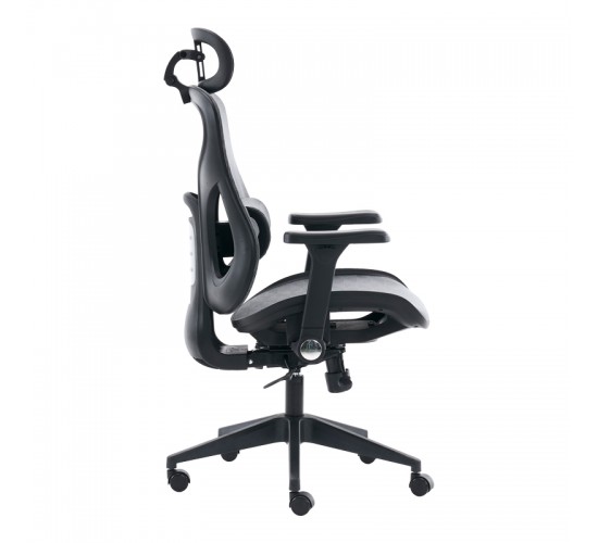 Καρέκλα γραφείου εργασίας Mesgo μαύρο-γκρι 68x67-72x110-136εκ Υλικό: MESH - Nylon 275-000025