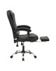 Καρέκλα γραφείου διευθυντή με υποπόδιο και μηχανισμό massage Volter pu μαύρο 62x70x110εκ Υλικό: METAL. PU 277-000013