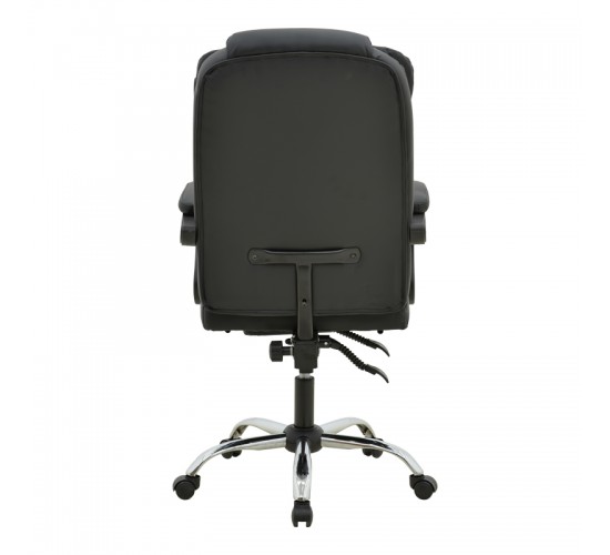 Καρέκλα γραφείου διευθυντή με υποπόδιο και μηχανισμό massage Volter pu μαύρο 62x70x110εκ Υλικό: METAL. PU 277-000013