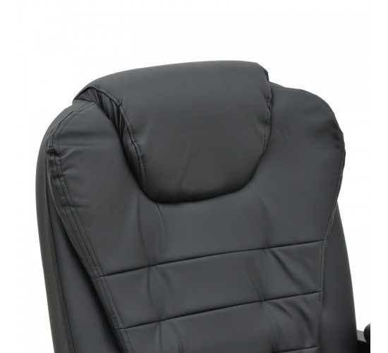 Καρέκλα γραφείου διευθυντή με υποπόδιο και μηχανισμό massage Volter pu μαύρο 62x70x110εκ Υλικό: METAL. PU 277-000013